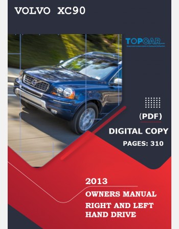 2013 volvo xc90 owners manual lhd&rhd